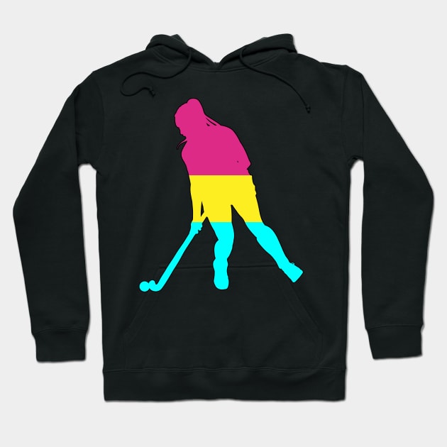 Field Hockey: Pansexual Pride Hoodie by ziafrazier